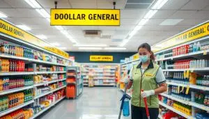 Auxiliar de limpieza, limpieza, Dollar General, sin experiencia, ambiente